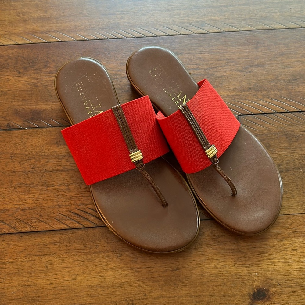 Red Made in Italy sandals 7 1/2
